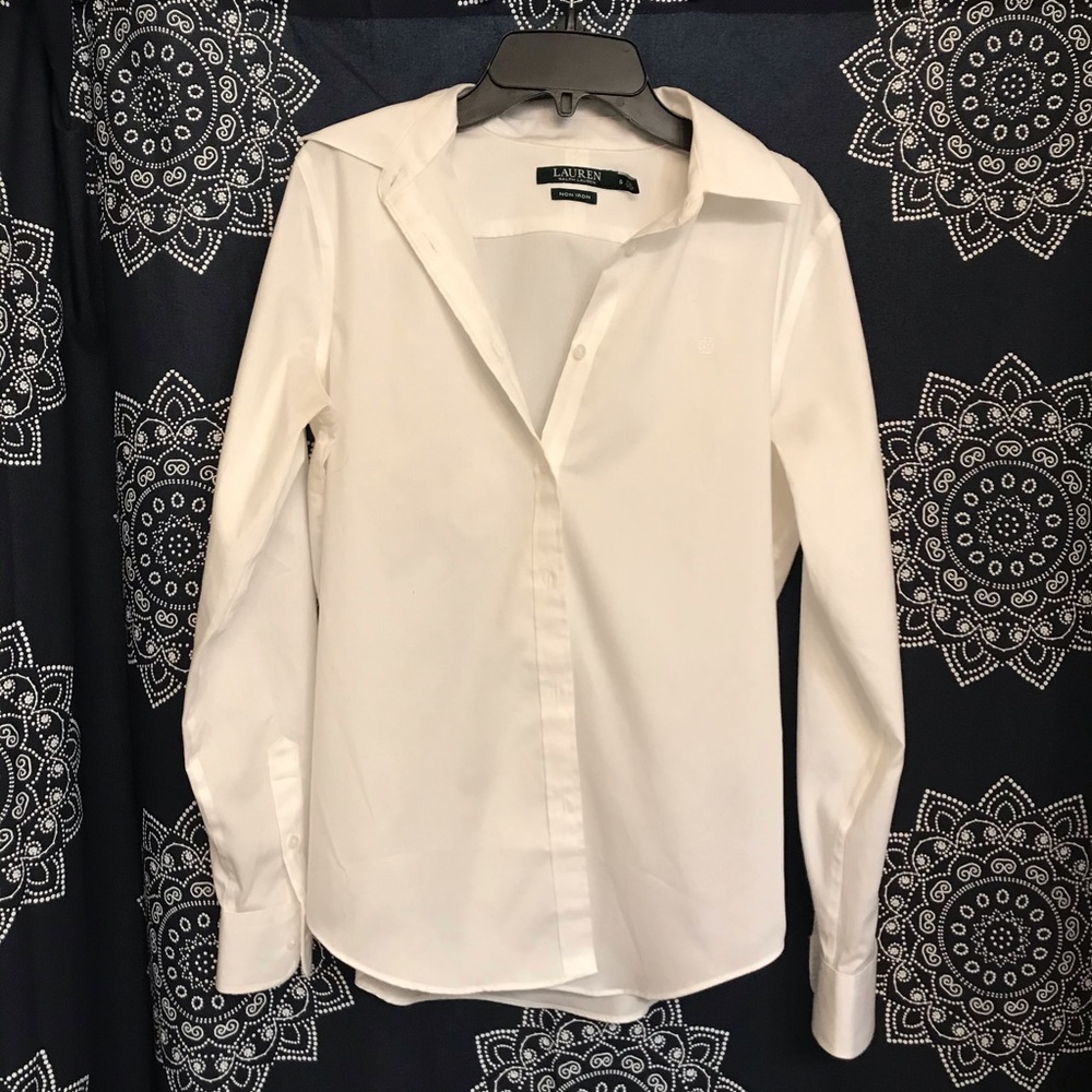100% Cotton Ralph Lauren No Iron Button Down S